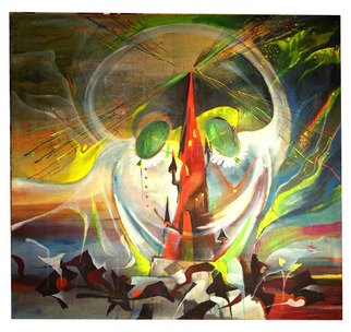 Anton Kushkov; TOWER OF DREAMS, 2006, Original Painting Oil, 140 x 120 cm. 