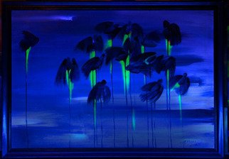 Anton Kushkov; Souls, 2003, Original Painting Oil, 60 x 100 cm. Artwork description: 241    painting glow in the dark   ...