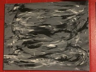 Kristin  Garrow; Whirlwind, 2010, Original Painting Acrylic, 20 x 16 inches. Artwork description: 241 Grayscale piece that makes you feel alive...