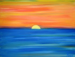 Krum Peev; Sunrise, 2020, Original Painting Oil, 65 x 50 cm. Artwork description: 241 Beautiful landscape from Black Sea. Paint only with fingers from artist Krum Peev in 2020 Technique oil painting on canvas. Picture signed unframed. ...