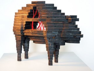 Katrina Brooks; Commodity No 1, 2011, Original Sculpture Wood, 21 x 16 inches. Artwork description: 241  licorice, wood ...