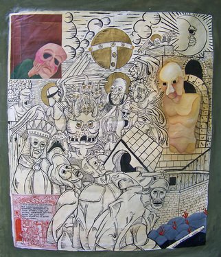 Leni D. Anderson; Unfortunate In Their Affairs, 2010, Original Painting Acrylic, 61 x 73 inches. 