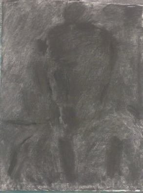 Kyriakos Frantzeskos; Self Portrait, 2013, Original Drawing Charcoal, 19 x 27 inches. Artwork description: 241 black, charcoal, self portrait, bold, ...