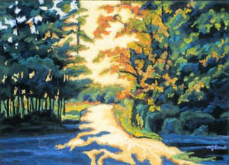 Mary Jane Erard; Wildwood Sunset, 2011, Original Pastel, 24 x 32 inches. Artwork description: 241  soft pastel on sanded board...