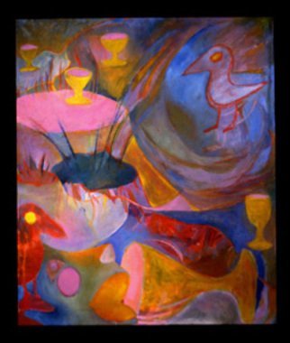 Lara Ghelerter; Lynard, 2003, Original Painting Oil, 40 x 48 inches. Artwork description: 241   Oil on Canvas, Framed   ...