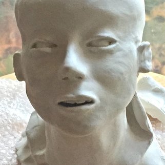 Luise Andersen, '2016 August 12  VII ', 2016, original Sculpture Clay, 7 x 8  x 5 inches. Artwork description: 15771  August 12, 2016. .  worked on eyes. . teeth. . mouth. . neckline. . started adding clay for shoulder. . reduced size of head. . still need to work more on that one. . very nice flow in back of neck too. . see thumbprints. . . . nights seem so very long. . but when sun rises . . seems to ...