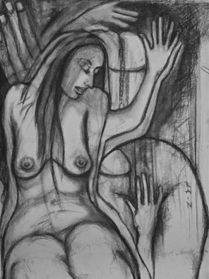 Luise Andersen, 'BLACK ON WHITE IIIB Augus...', 2015, original Drawing Charcoal, 18 x 24  inches. Artwork description: 19335  Original is becoming very  beautifulthe way my creative core desires. . sensitive to my feel, soul. . . sensual. . erotic. . essence of. . . . i like the abstractness. . the symbolism. . which begins to show. . the feel. . ...
