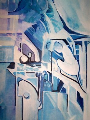 Luise Andersen, 'BLUE DETAIL   ILA  APRFFTN', 2008, original Painting Acrylic, 18 x 24  inches. Artwork description: 106455  . . BET, YOU NOTICE, WHERE CREATIVE TOUCH PROCEEDED, SINCE YOU VIEWED LAST. . 18. 0 ...