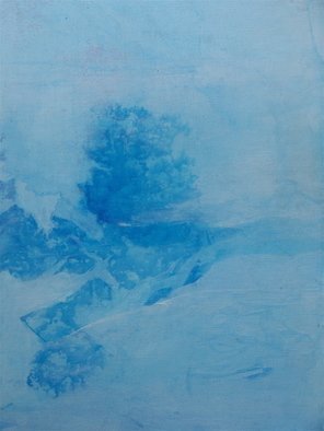 Luise Andersen, June 4 2018 detail 2 phase ..., 2008, Original Painting Acrylic, size_width{BLUE_WHITE_II_Beginning_MIDDLE-1203285115.jpg} X 18 inches