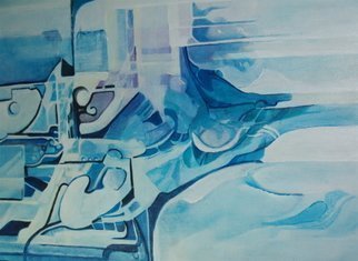 Luise Andersen, 'BLUE  Moves Me I June Three', 2008, original Painting Acrylic, 24 x 18  inches. 
