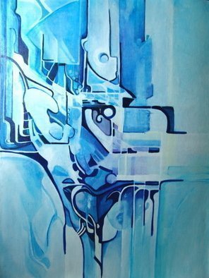 Luise Andersen, 'BLUE  Progress Update I NovNne', 2008, original Painting Acrylic, 18 x 24  inches. 