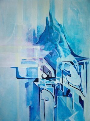 Luise Andersen, 'BLUE  Update III  BEGINNI...', 2008, original Painting Acrylic, 18 x 24  inches. Artwork description: 106455   18. 0 ...