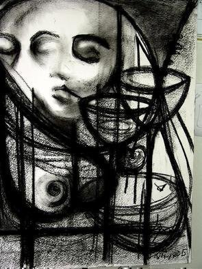Luise Andersen, June 4 2018 detail 2 phase ..., 2005, Original Drawing Charcoal, size_width{CHARCOAL_LAMOUR_SOIF-1123261545.jpg} X 20 inches