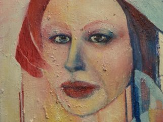Luise Andersen, 'Continuance Of No I Detai...', 2013, original Painting Oil, 24 x 36  x 1 inches. Artwork description: 32007   Nov. 26,2013- - painted most of the day. . worked on the large image. . eyes. . lips. . face. . surrounding areas. . new forms. . eliminated others. . mixed many hues. . in blues reds. . ochres. . whites. . also worked on the images/ forms of bottom right to middle area Will work on this beautiful ...