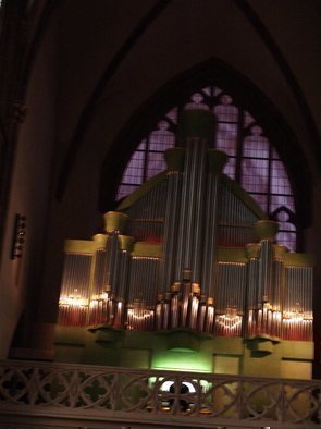 Luise Andersen, 'GERMANY Largest Organ In ...', 2007, original Photography Other, 10 x 9  inches. Artwork description: 80319 Switched again' position' on the' pew' . .  and' faced the music' . . .  Huge!  Organ. .  The Organist looked very very small. . hardly could see him. . All this time he played soft, muted but so clear sounds. .  I was told, the organ in Linz, Upper Austria was the largest in Europe. .  ( ...