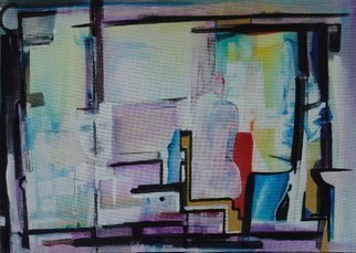 Luise Andersen, 'Glances Through Windows', 2009, original Painting Acrylic,    inches. Artwork description: 67251  . . . . . . 3 weeks. .  glances through 'windows' . .  herre. . and' there' . .  with my mother. . . she' s walking the other' plane' now. .  know so. .  during speech at funeral. . all six doors open , because of summer heat. . closed with a bang at once! ! ! . . everyone felt' eery' . .  but knew, as well as I, ...