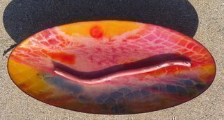 Luise Andersen, 'OF FIRE AND GLASS ON COPP...', 2008, original Glass Fused, 9 x 5  inches. Artwork description: 114375  WILL DO DESCRIPTION MOST LIKELY TOMORROW EVENING- THERE IS DESCRIPTION UP ON THESE WITH SEVERAL OTHER PIX ON PART OF COLLECTION OF MY WORKS ON 