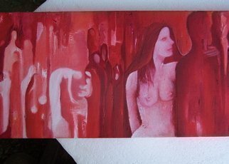 Luise Andersen, 'REDS  DETAIL III Left  Ne...', 2008, original Painting Oil, 24 x 8  x 2 inches. 