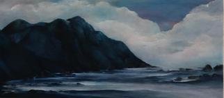 Luise Andersen, 'Seascape On  Mind', 2003, original Painting Acrylic, 30 x 18  x 2 inches. Artwork description: 70023 Beautiful Mood. . .  created within this multi- glazed painting. . . Movement of Clouds. . and Water. . .  Held For The Viewer . . By Solidity  Of Cliffs. . . .  Top Award Recipient also. .  I am drawn towards the Water. .  ( Cancer. . Pisces descend. : - ) I am told )  Often wonder. . If that would represent an influencing factor. . .  All ...