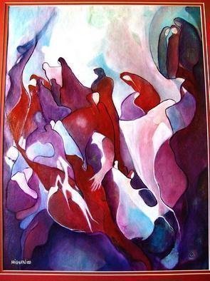 Luise Andersen, 'TOUCH', 2000, original Painting Acrylic, 24 x 30  x 1 inches. Artwork description: 70815 . . . . . drawing viewers in. . .  these shapes of promising extasy. . .  delights of soul and body. . . THE touch . . . once in a lifetime- - - - - - - -  The one and one makes ONE Touch- -  Lingering glances. .  is it really. . what I see. . . that You dared. . paint. . and I dare- -  view? ! . . .  TOUCH is echoing the yearn ...