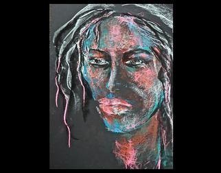 Luise Andersen, 'Colors Back To Black I MI...', 2013, original Pastel, 12 x 18  x 1 inches. Artwork description: 41115   White charcoal and Pastels on black art paper.Picked up a charcoal sketch I drew couple of weeks ago. . intended to express in colors. . craved pastels. . the' feeling' of. . . . still in progress. . will work more on today. . . when noise my window outside subsides. . . .   ...