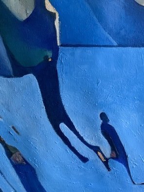 Luise Andersen, 'Detail 2', 2019, original Painting Oil, 36 x 24  x 0.5 inches. Artwork description: 5079 October 29,2019- detail 2 of back to blue...