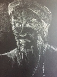 Luise Andersen, 'Expression Change 1', 2018, original Drawing Charcoal, 19 x 14  inches. 