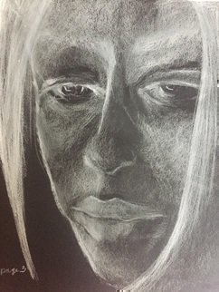 Luise Andersen, 'Page 3', 2019, original Drawing Charcoal, 11 x 14  inches. Artwork description: 2307 finished now. .  and is true tofeel . .  picture taken with absolutearts.  com camera...
