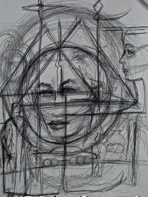 Luise Andersen, 'Sketch IIB Instant Express ', 2013, original Photography Other, 18 x 24  x 1 inches. Artwork description: 38343  . . retook pic of sketch II . . at I P. M. - - as You might notice. . touched with softer, deeper graphite/ pencil. . must admit. . had to stop 'self' . . think. . if i would not have. . there would not be a space for' breathing' . . or reach for' balance' . . inner balance. . . this way. . ...