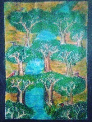 Lash Art Studio; Back To Nature, 2020, Original Painting Oil, 50.2 x 60.2 cm. Artwork description: 241 Back to natureOriginal painting Lanjar Jiwo...
