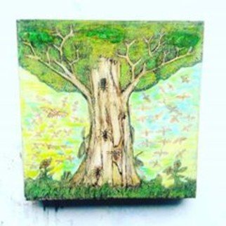 Lash Art Studio; Rain Forest, 2020, Original Mixed Media, 50.2 x 60.2 cm. Artwork description: 241 Rain forest, seriesOriginal painting Lanjar Jiwo...