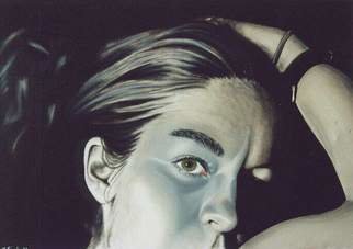 Kristen Temple; Released Inhibitions, 2003, Original Painting Oil, 36 x 24 inches. Artwork description: 241  Self portrait ...