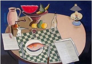 Jose Luis Lazaro Ferre, 'Banquet', 2001, original Drawing Other, 100 x 70  cm. 