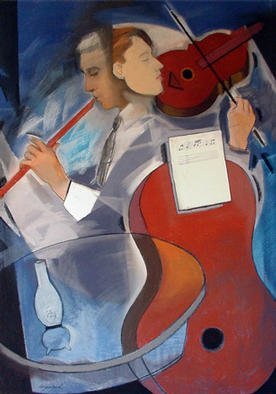 Jose Luis Lazaro Ferre, 'Musicians', 2001, original Drawing Other, 70 x 100  cm. 