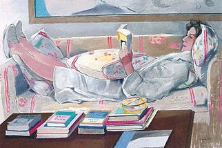 Jose Luis Lazaro Ferre, 'Reader', 2003, original Pastel, 112 x 76  cm. 