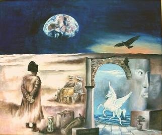 Leif M�rdh; Bad Moon Rising, 2003, Original Painting Oil, 65 x 55 cm. Artwork description: 241 Oil on canvas...