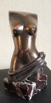 Leonid Shatsylo; Female Torso, 2019, Original Sculpture Bronze, 6 x 14 inches. Artwork description: 241 original robot...