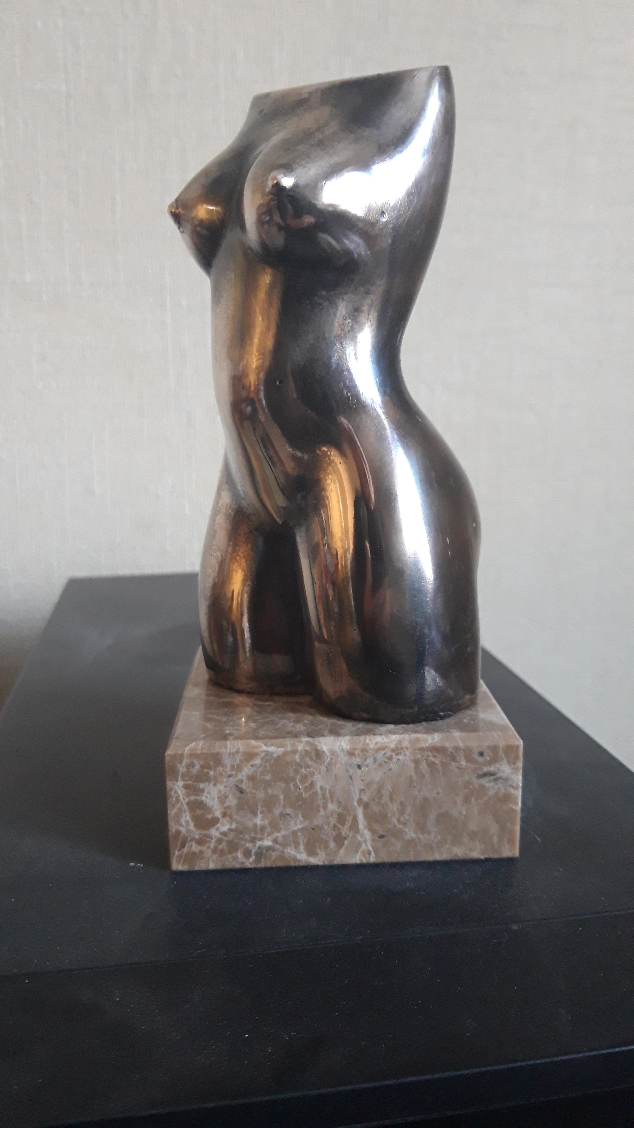 Leonid Shatsylo; Nude, 2019, Original Sculpture Bronze, 6 x 15 inches. Artwork description: 241 nudetorsorepentanceartbronzemarble...