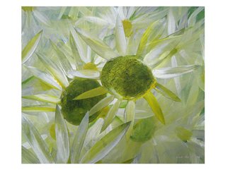 Leo De Freyne; Flowers September 2007, 2007, Original Painting Acrylic, 26 x 22 cm. 