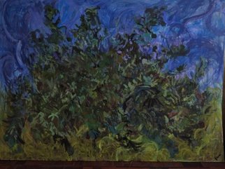 Lev Fronin; Dawn, 2020, Original Painting Acrylic, 125 x 88 cm. Artwork description: 241 Series  dreams of tangerine garden  ...