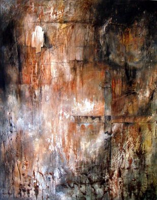Leyla Munteanu; The Wall No 2, 2007, Original Mixed Media, 42 x 54 inches. Artwork description: 241  Mixed media on paper ...