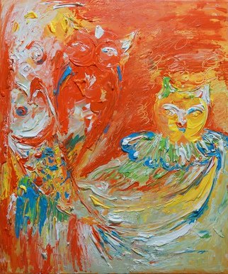 Zhao Lily; Eagle And Fish Dancing, 2016, Original Painting Acrylic, 50 x 60 cm. Artwork description: 241  eagle and fish dancing  50cmx60cm arcylic on canvas           ...
