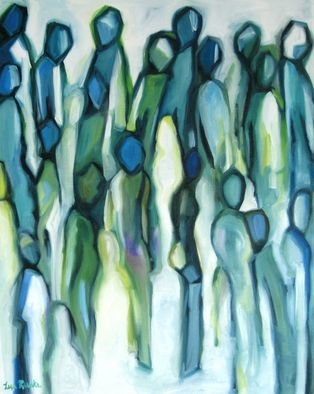 Lisa Reinke; Hymn To The Masses, 2008, Original Painting Oil, 24 x 30 inches. Artwork description: 241  My interpretation of moving through the crowds.  ( This painting would ship from Singapore. )   ...
