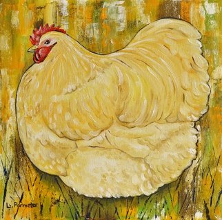 Lisa Parmeter; Buffy, 2014, Original Painting Oil, 8 x 8 inches. Artwork description: 241  Buffy, A Buff Orpington hen.  She is one in a series of three chicken paintings.  Original Oil, lithograph reproductions.  ...