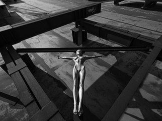 Aleksandr Lishchinskiy; Inner Shadows 1, 2017, Original Photography Black and White, 160 x 120 cm. Artwork description: 241 Digital print on paper, high quality paper, actually printed with epson 11880 Epson and Ink Technology: UltraChrome K3  at least 100 years warranty of no fading  with 2,5cm white border. Comes with signed certificate of authenticity, and a label signed by artist with name of artist, ...