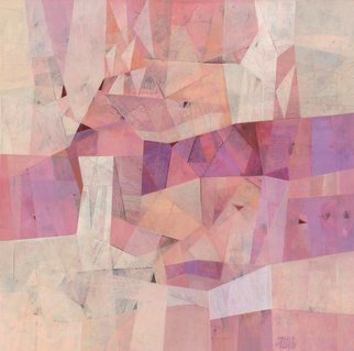 Robert Pelles; Emotion, 2019, Original Painting Acrylic, 95 x 95 cm. Artwork description: 241 original, abstract, pink, purple, beige,colourful, canvas, decorative...