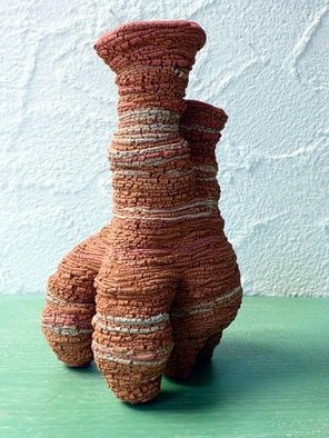 Andreas Loeschner Gornau, 'Five Legged Double Neck Drake', 2013, original Crafts, 19 x 28  x 21 cm. Artwork description: 2793        picture 7 of 7 made from different clays and minerals. - hand- built Eco- friendly ceramic - My NEW developed ceramic- materia - No need to fire ( in a kiln) . And it is water and weather resistant / and hard like normal ceramic. My revolution in the ceramic- crafts        ...