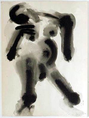 Andreas Loeschner Gornau, 'Nude Study 12', 1993, original Drawing Gouache, 36 x 48  cm. Artwork description: 2448            gouache on paper 36 x 48 cm / Signatur A. Loschner   Signatur A. Loschner 94             ...