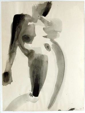 Andreas Loeschner Gornau, 'Nude Study 5', 1990, original Drawing Gouache, 36 x 48  cm. Artwork description: 2793     gouache on paper 36 x 48 cm / Signatur A. Loschner   Signatur A. Loschner 94      ...