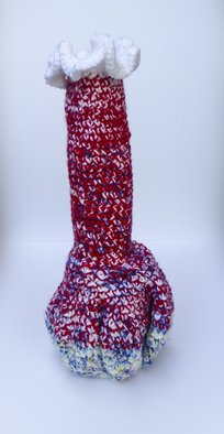 Andreas Loeschner Gornau; Small Vase 9 Picture 1 Of 4, 2014, Original Textile, 13 x 22 cm. Artwork description: 241  Small vase 9 picture 1 of 4Crochet over cucumber glass 13 x 13 x 22 cm by Andreas Loeschner- Gornau 2014 ...